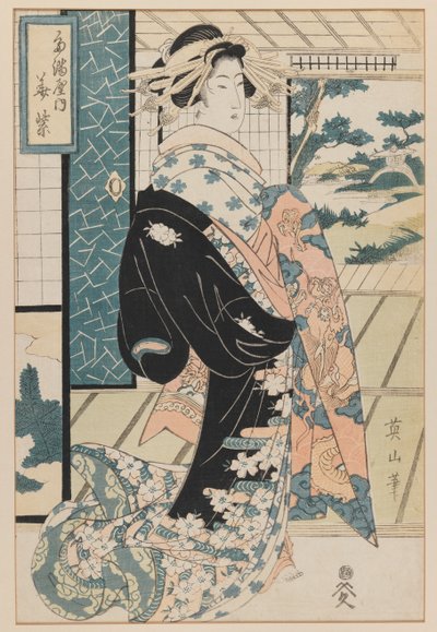 Bijin by Kikukawa Eizan